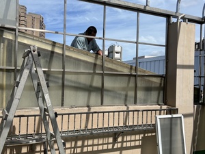 台中車棚鐵皮屋搭建完成實景